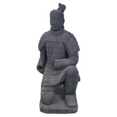 Life-Size Terracotta Soldier Statue in Qin Dynasty Style, 20th Century