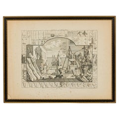 Analysis of Beauty - Plate I, Framed English Georgian Print, Antique
