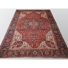Tapis Heriz, superbe tapis d'ameublement, vers 1910