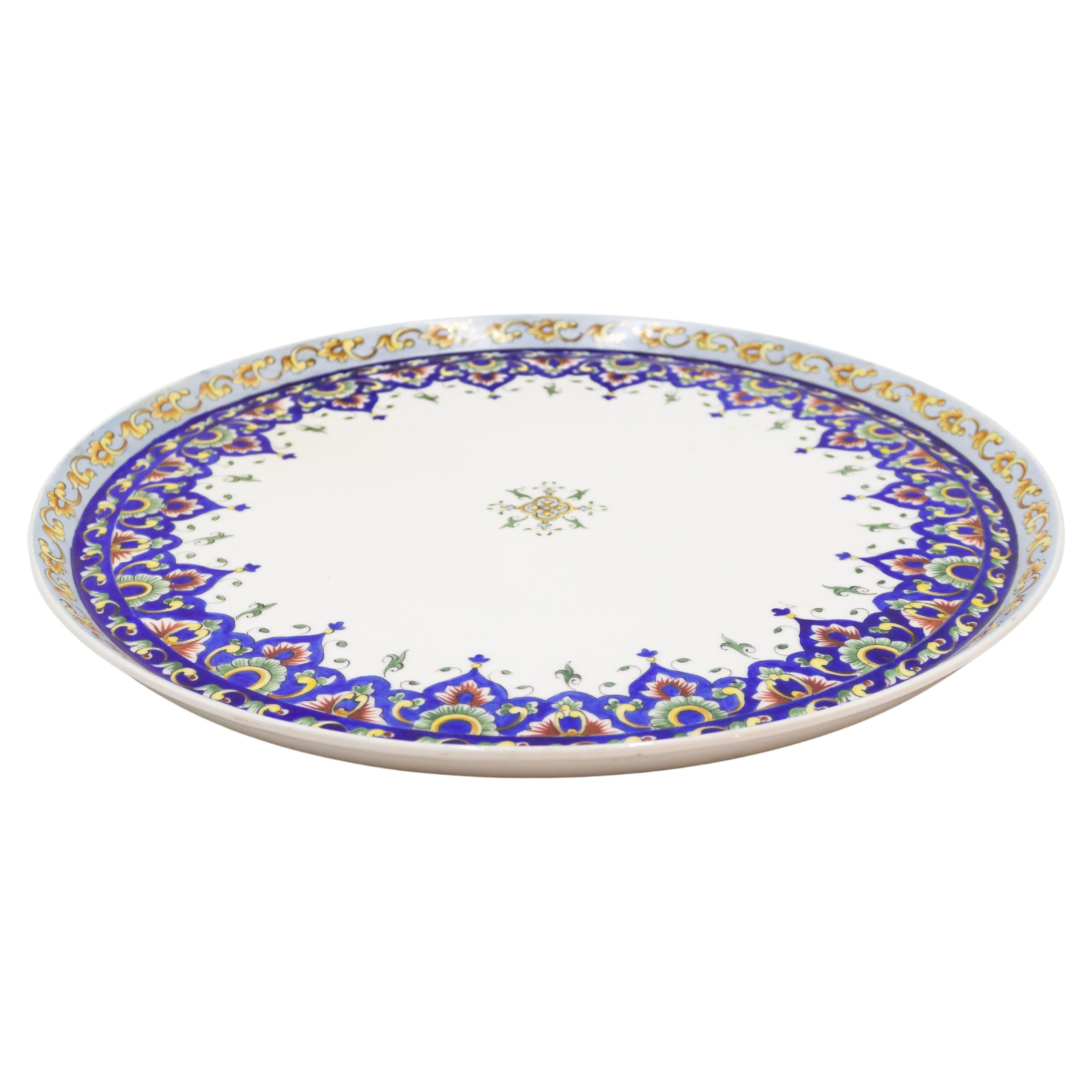 French Victorian Porcelain Charger