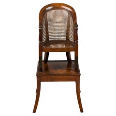 English Regency Caned Child's Chair auf Stand