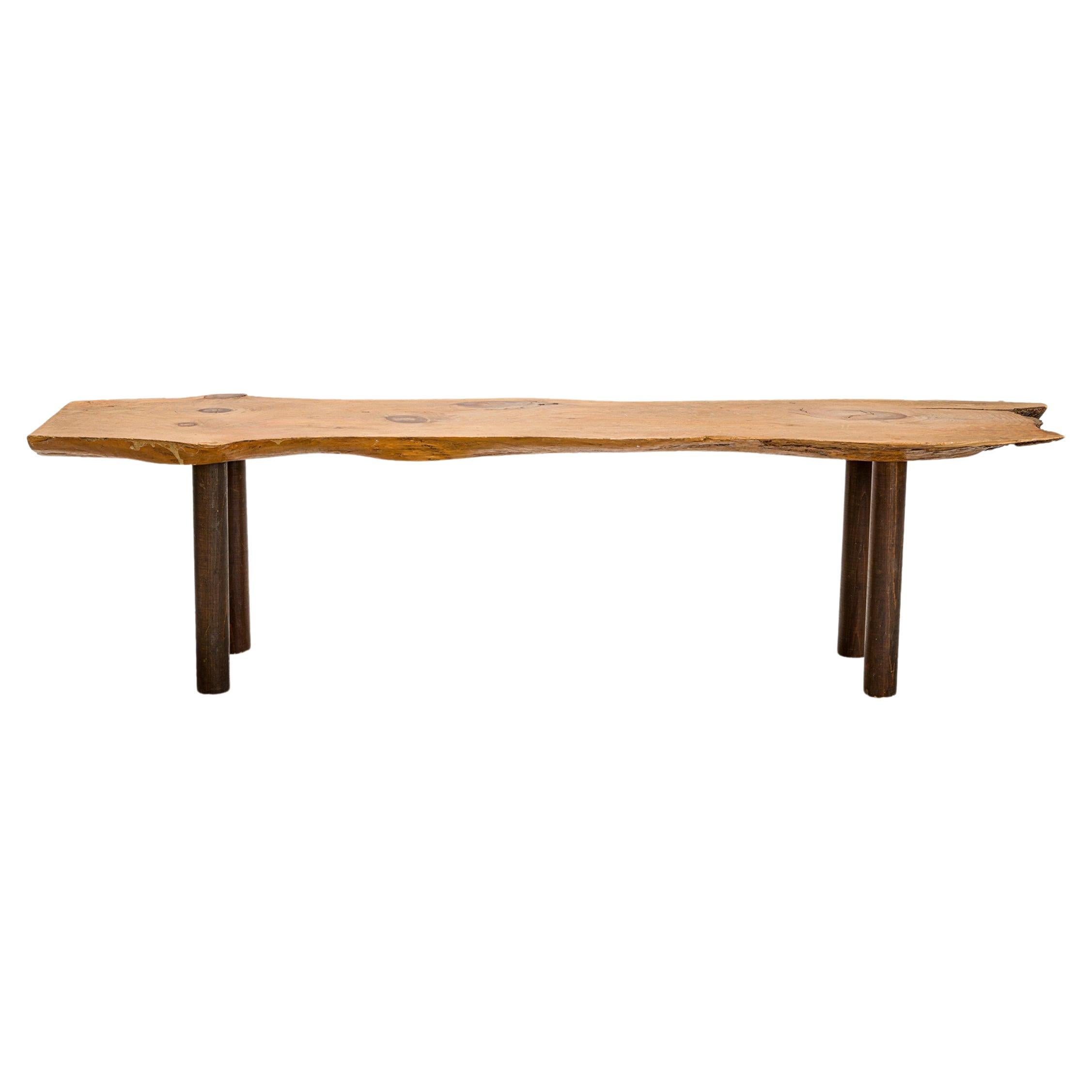 Rustic Adirondack Pine Bench