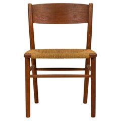 Set of 11 Børge Mogensen Danish Mid-Century Teak & Woven Seagrass Dining Chairs