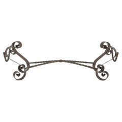 Art Deco American Steel Scroll Form Low Coffee Table Frame