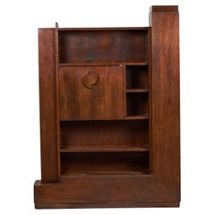 Paul Frankl Mid-Century Walnut Skyscraper Desk, 1950s Fall-Front