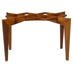 Gio Ponti Mid-Century Italian Modern Mahogany Dining Table Frame