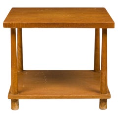T.H. Robsjohn-Gibbings for Widdicomb Square Wood Veneer End / Side Table