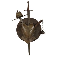 Renaissance Style Armor and Weapons Wall Plaque