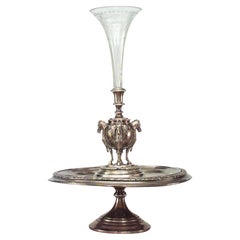 English Victorian Compote with Horse Figures