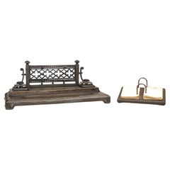 French Gothic Revival Wrought Iron Calendar