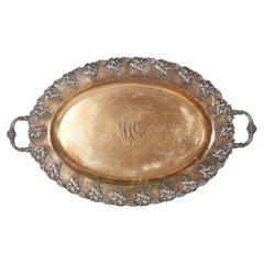 English Victorian Silver Plate Tray