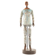 Rustic American Folk Clown Figure
