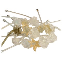 Italienisches Murano-Glas Blumen aus der Mitte des Jahrhunderts