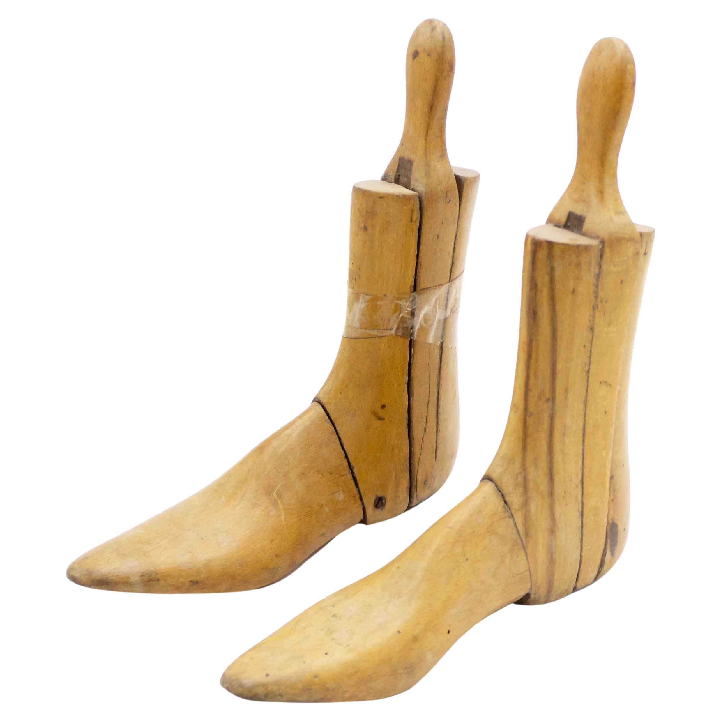 Pair of English Pine Boot Shoe Trees