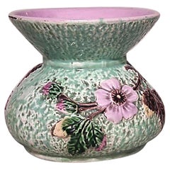 French Victorian Floral Porcelain Vase/Spittoon