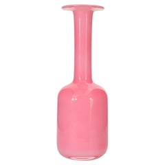 Danish Mid-Century Modern Holmegaard Pink Glass Vase