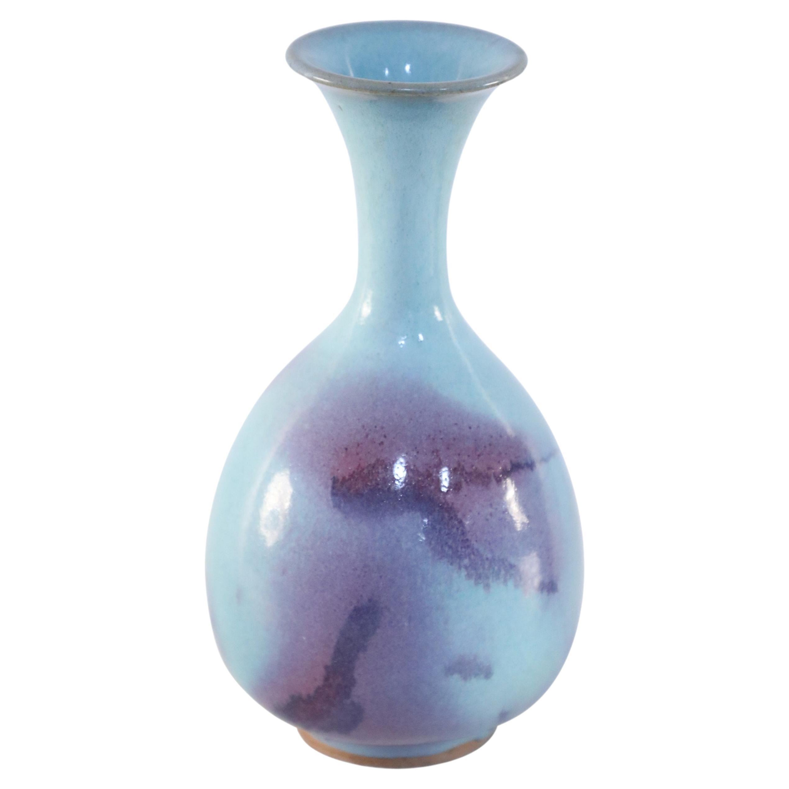 Chinese Blue and Purple Glazing Porcelain Vase