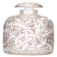 French Art Deco Lalique Briar Pattern Perfume Bottle
