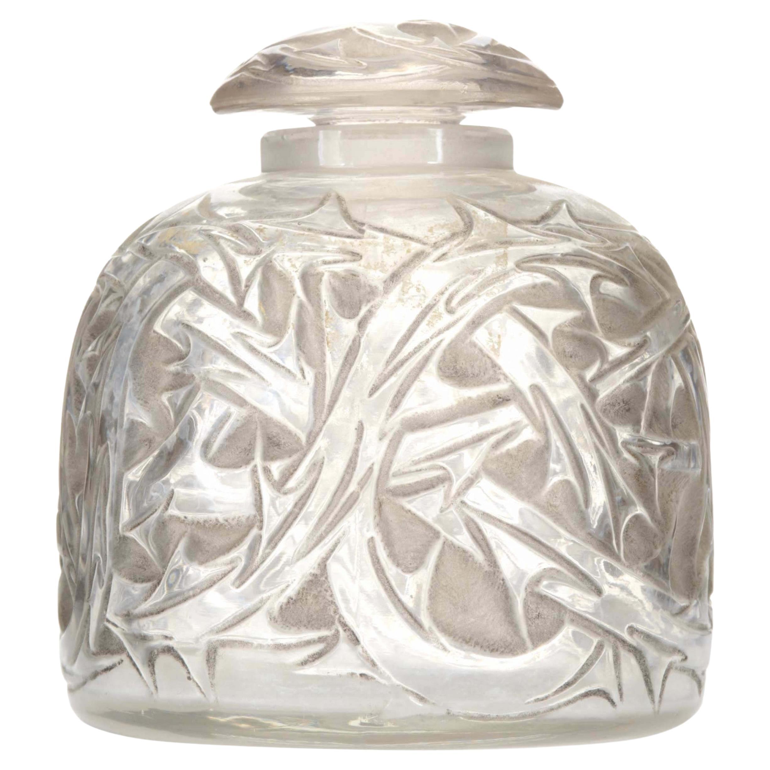 Bottiglia di profumo francese Art Deco Lalique in vendita