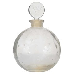 Lalique for Worth, flacone di profumo in stile Art Déco francese con stella in rilievo