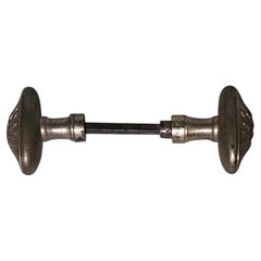 Pair of French Louis XVI Style Bronze Door Handles