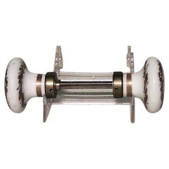 Pair of French Empire Style Porcelain Door Handles