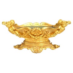 French Louis XV Centerpiece by R.S. Garrard & Co., Bronze Dore, 1850