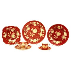 12-Piece English Victorian Wedgwood Tonquin Dish Set