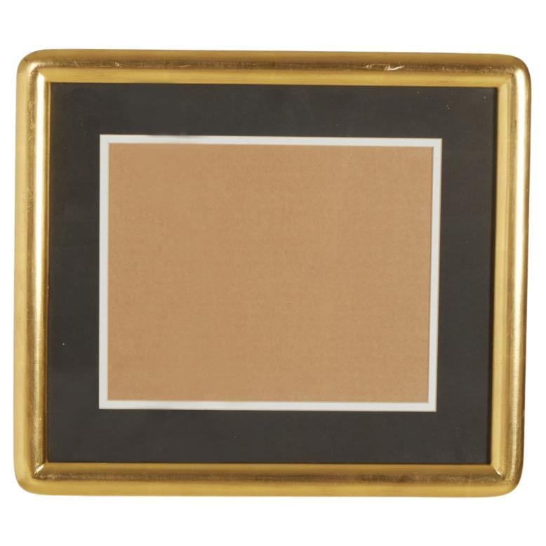 Set of 3 Black and Gilt Curved Corner Gallery Frames For Sale