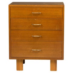 George Nelson für Herman Miller Nussbaumfurnier 4-Schubladen-Kommode