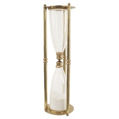 Mid-Century Large Brass Hourglass