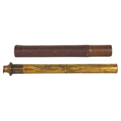 English Brass & Leather Hand Held Telescope