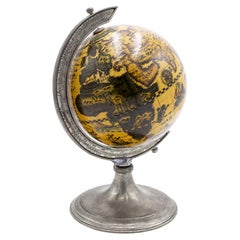 Italian Renaissance Metal Desk Globe