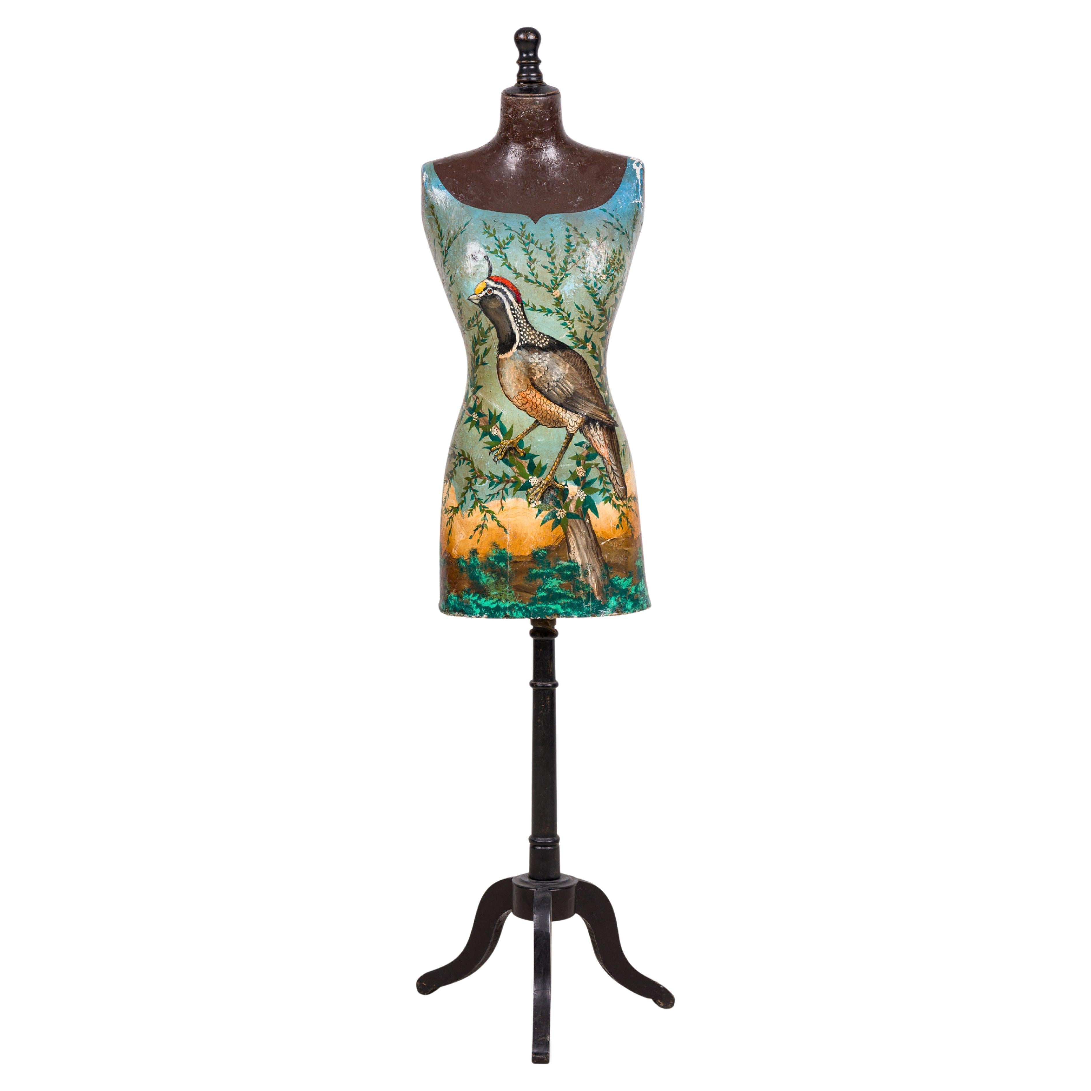French Victorian Bird Design Mannequin For Sale