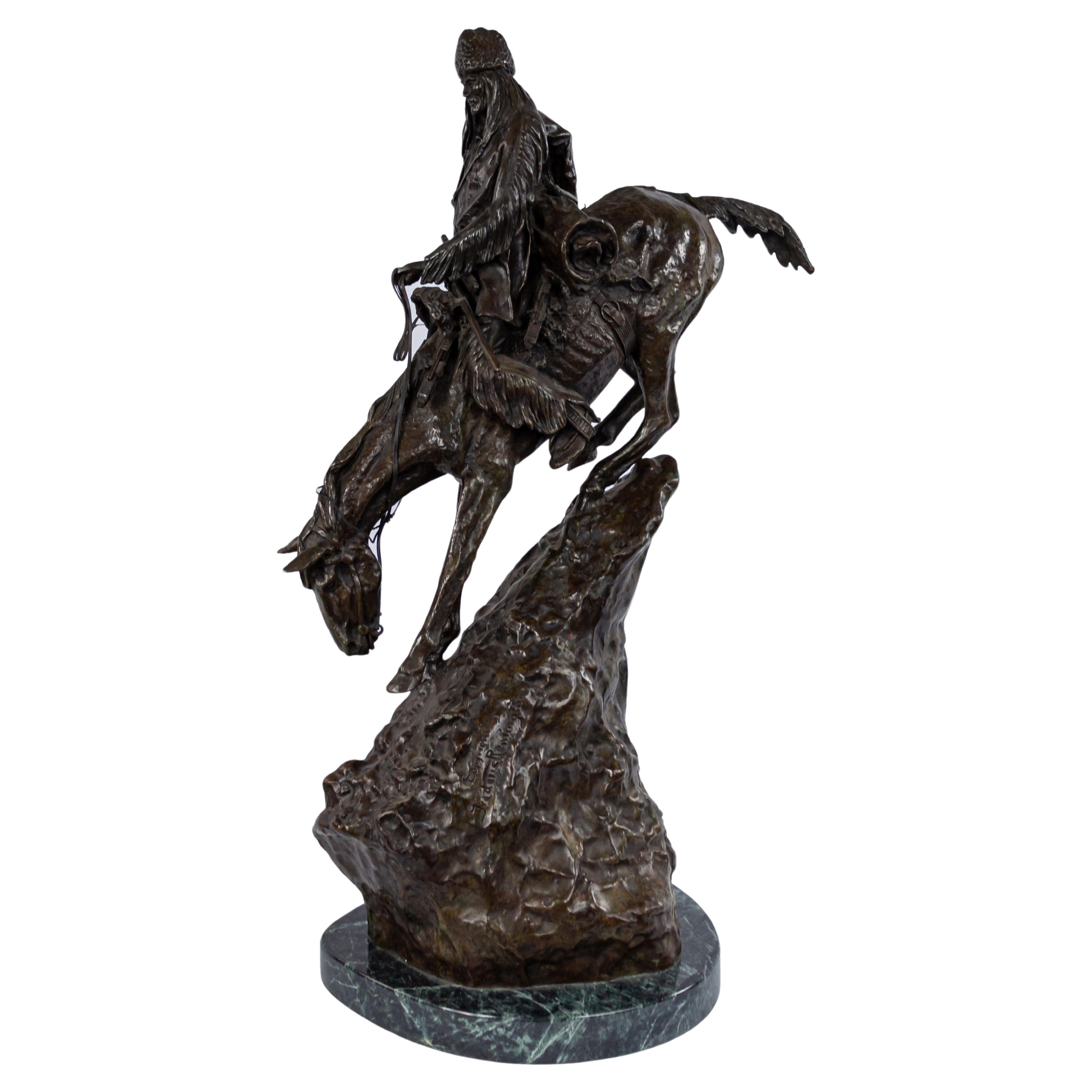 Hombre de montaña americano de bronce en venta