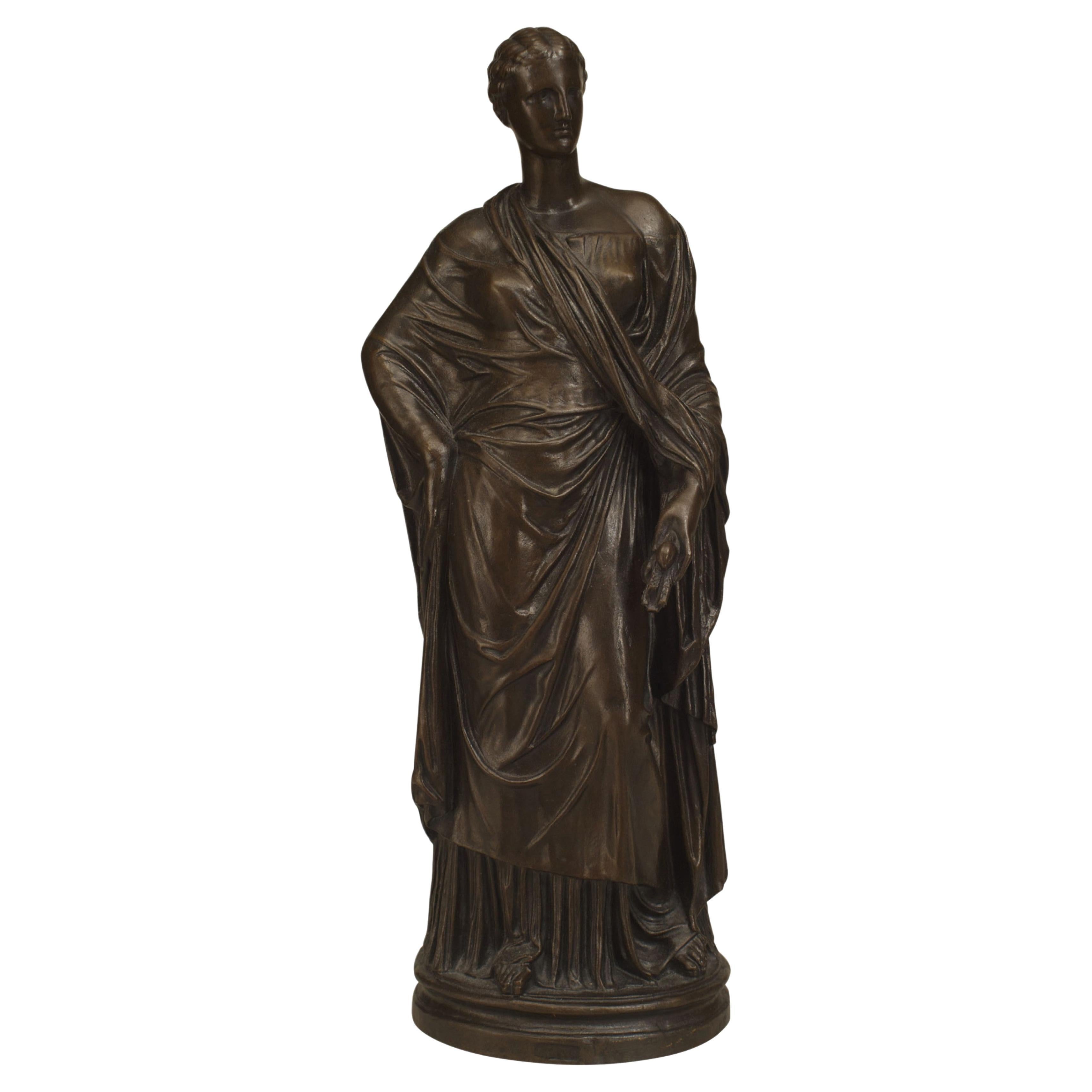 Neoclassic Patinated Bronze Ceres