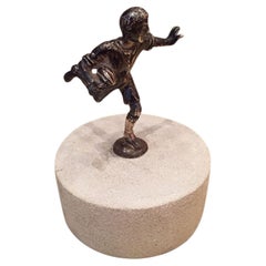English Art Deco Silver Football Player