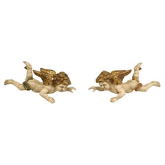 Pair of Italian Rococo Gilt Cupids