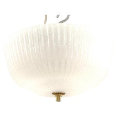 Barovier&Toso Mid-Century Murano Frosted Glass Ceiling Fixture, 1950s