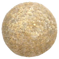Italian Mid-Century Murano Ceiling Fixture, Gold Dusted Glass, 1940s