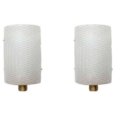 Paire d'appliques italiennes Modernity Barovier&Toso