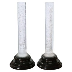 Paar Haziza Lucite "Bubble" Lampen