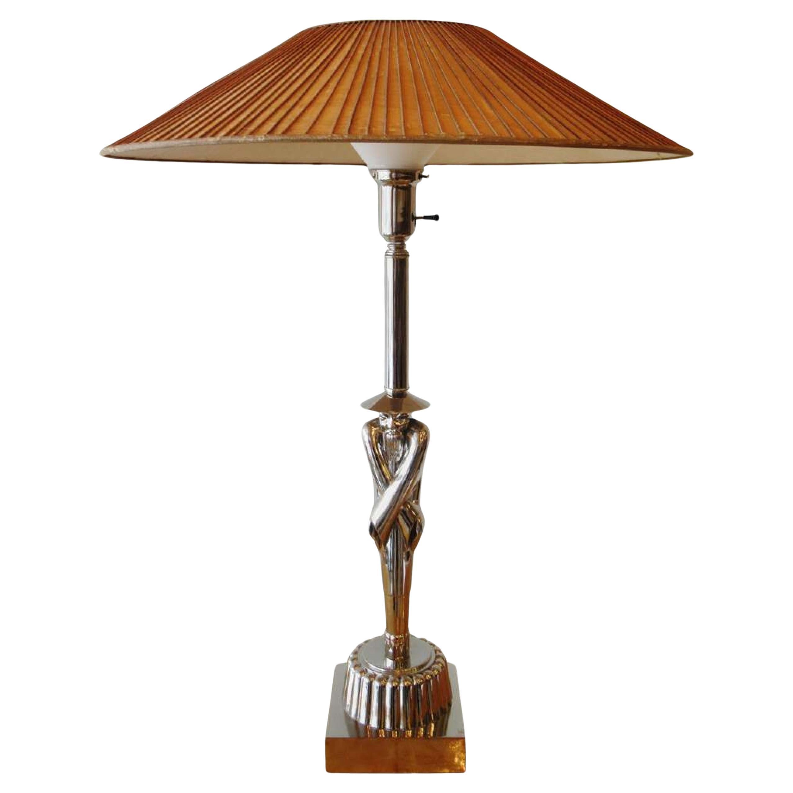 Lampes de table chromées modernes américaines, Viktor Schreckengost, années 1930