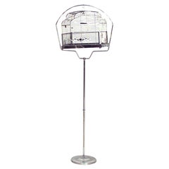 Art Deco Chrome Bird Cage