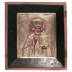 Russian Gilt Religious Icon
