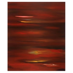 Jupiter Oil on Canvas, Modern Style, 20th Century, Hand-Crafted, USA