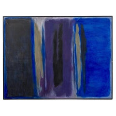Abstract Color Field Painting, Hand-Painted, Modern, Late 20th Century