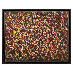 Copy of Abstract Modern Painting, Hand-Painted, Late 20th Century