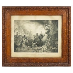 English Victorian Man on Ladder Print