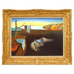 Hand-Painted Persistence of Memory, Mid-Century Modern Art